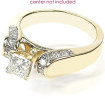 0.65CT Princess and Round Cut Diamonds Engagement Ring , picture number 2