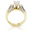 1.20CT Princess and Round Cut Diamonds Engagement Ring , picture number 1