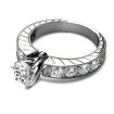1.30CT Round Cut Diamonds Engagement Ring , picture number 1
