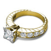 1.40CT Round Cut Diamonds Engagement Ring , picture number 1