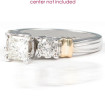 0.5CT Princess and Round Cut Diamonds Engagement Ring , picture number 2