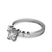 0.95CT Princess and Round Cut Diamonds Engagement Ring , picture number 1