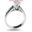1.05CT Round and Princess Cut Diamonds Engagement Ring , picture number 1