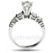 1.25CT Round and Princess Cut Diamonds Engagement Ring , picture number 2