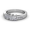 1.10CT Princess Cut Diamond Wedding Band , picture number 2