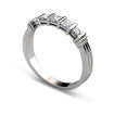 0.85CT Princess and Round Cut Diamond Wedding Band , picture number 0