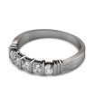 0.85CT Princess and Round Cut Diamond Wedding Band , picture number 1