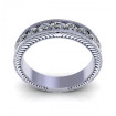 1.25CT Round Cut Diamond Wedding Band , picture number 1