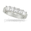 Diamond Wedding Band - 0.90CT Princess Cut Diamonds , picture number 1