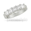 Diamond Wedding Band - 0.90CT Princess Cut Diamonds , picture number 2