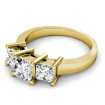 0.80CT Princess Cut Diamonds Three Stone Ring , picture number 0