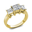 0.80CT Princess Cut Diamonds Three Stone Ring , picture number 1