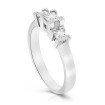 0.90CT Princess Cut Diamonds Three Stone Ring , picture number 1