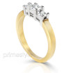 0.90CT Princess Cut Diamonds Three Stone Ring , picture number 1
