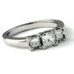 0.80CT Princess Cut Diamonds Three Stone Ring , picture number 0