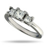 0.80CT Princess Cut Diamonds Three Stone Ring , picture number 2