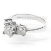 0.90CT Princess Cut Diamonds Three Stone Ring , picture number 1