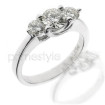 1.00CT Round Cut Diamonds Three Stone Ring , picture number 0