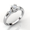 0.80CT Round Cut Diamonds Three Stone Ring , picture number 1