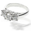 1.30CT Round Cut Diamonds Three Stone Ring , picture number 2