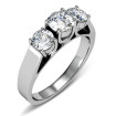 0.90CT Round Cut Diamonds Three Stone Ring , picture number 1