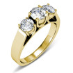 0.90CT Round Cut Diamonds Three Stone Ring , picture number 1