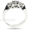 0.70CT Round Cut Diamonds Three Stone Ring , picture number 1