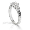 1.30CT Princess Cut Diamonds Three Stone Ring , picture number 1