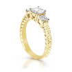 1.30CT Princess Cut Diamonds Three Stone Ring , picture number 1
