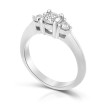 0.55CT Round Cut Diamonds Three Stone Ring , picture number 1