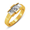 1.15CT Princess Cut Diamonds Three Stone Ring , picture number 1
