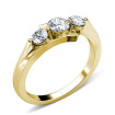 0.85CT Round Cut Diamonds Three Stone Ring , picture number 1