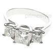 1.50CT Princess Cut Diamonds Three Stone Ring , picture number 1