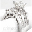 2.15CT Bridal Set with Princess and Round Cut Diamonds , picture number 2