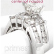 1.80CT Bridal Set with Princess and Round Cut Diamonds , picture number 2