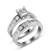1.60CT Bridal Set with Princess and Round Cut Diamonds , picture number 0