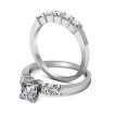 Princess and Round Cut Diamond Bridal Set - 1.75CT , picture number 1
