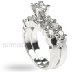 Princess and Round Cut Diamond Bridal Set - 1.40CT , picture number 1