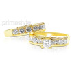 2.20CT Princess and Round Cut Diamonds Bridal Set , picture number 1