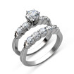 round Cut Diamond Bridal Set with A 2.00CT Total Weight , picture number 0