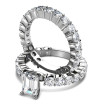 5.65CT Emerald and Round Cut Diamonds Bridal Set , picture number 1