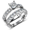 5.30CT princess and round Cut Diamonds Bridal Set , picture number 0
