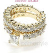 5.30CT princess and round Cut Diamonds Bridal Set , picture number 2