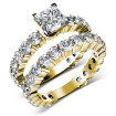 6.30CT princess and round Cut Diamonds Bridal Set , picture number 0