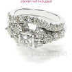 Bridal Set - 2.55CT Princess and Round Cut Diamonds , picture number 2