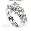 Bridal Set - 2.55CT Princess and Round Cut Diamonds , picture number 1