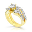 Bridal Set - 3.55CT Princess and Round Cut Diamonds , picture number 1