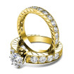 round Cut Diamonds - 1.80CT Total Weight Bridal Set , picture number 1