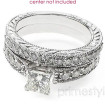 princess and round Cut Diamonds - 1.45CT Total Weight Bridal Set , picture number 2
