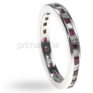 1.60CT Princess Cut Diamonds and Rubies Eternity Band , picture number 1